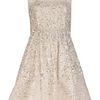 Alice + Olivia Alyssa Party Dress in Beige (nude) - Lyst