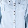 Balmain Washed Denim Shirt in Blue - Lyst
