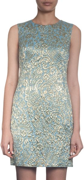 Dolce & Gabbana Brocade Shift Dress - Lyst