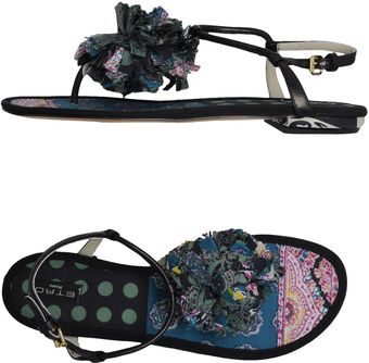 Etro Flip Flops - Lyst