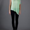 Helmut Lang Asymmetric Top in Green - Lyst