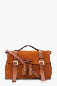 Mulberry Brown Suede Tassel Bag - Lyst
