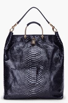 Mulberry Ink Blue Scaled Hetty Hobo - Lyst