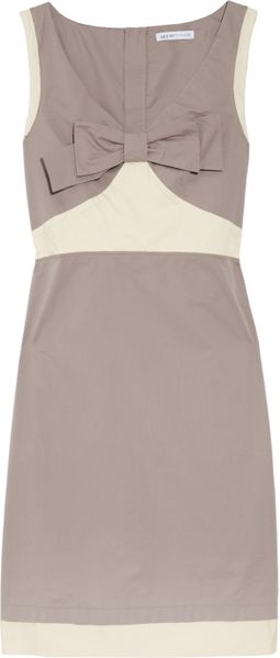 See By Chloé Bowdetailed Cottonpoplin Dress in Purple (lilac) - Lyst