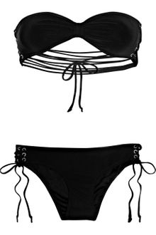Shimmi Nicole Laceup Bandeau Bikini - Lyst