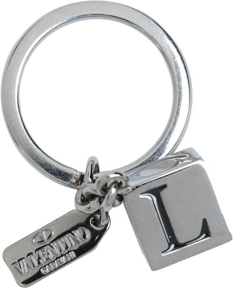 Valentino Key Ring in Silver (lead) - Lyst