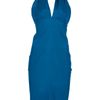 Yves Saint Laurent Halterneck Dress in Blue - Lyst