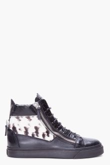 Giuseppe Zanotti Calfhair Patch August Sneakers - Lyst