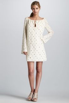 Haute Hippie Mirrored Peasant Dress - Lyst