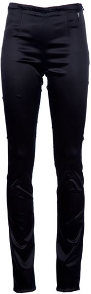 John Galliano Shiny Trousers in Black - Lyst