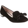 Miu Miu Bow Slipon in Black (gunmetal) - Lyst