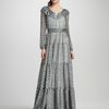 Rachel Zoe Beau Tiered Shirtwaist Gown in Blue - Lyst