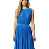 Tibi Pleated Jersey Dress in Blue (cobalt) - Lyst