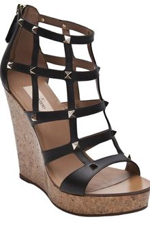 Valentino Studded Wedge - Lyst
