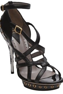 Versace Stappy Platform Sandal - Lyst