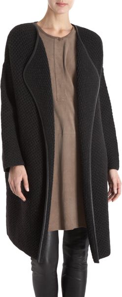 Vince Honeycomb Cardi Coat - Lyst