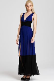BCBGMAXAZRIA Color Block Gown - Lyst