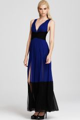 BCBGMAXAZRIA Color Block Gown