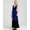 Bcbgmaxazria Color Block Gown in Blue (royal blue combo) - Lyst