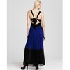 Bcbgmaxazria Color Block Gown in Blue (royal blue combo) - Lyst