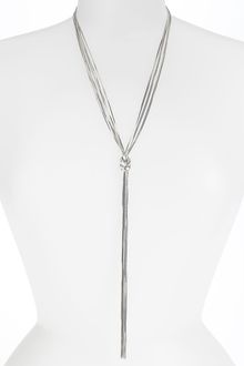 Cara Accessories Multistrand Metal Ynecklace - Lyst