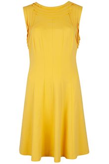 Ted Baker Ted Baker Aude Seam Detail Jersey Dress Yellow - Lyst
