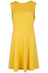 Ted Baker Ted Baker Aude Seam Detail Jersey Dress Yellow