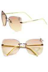 Gucci Rimless Butterfly Sunglasses