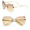 Gucci Rimless Butterfly Sunglasses in Gold (yellow) - Lyst