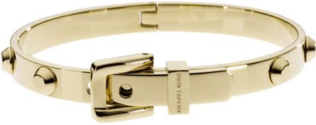 Michael Kors Astor Buckle Bangle Golden in Gold (golden) - Lyst