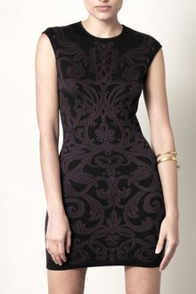 Alexander McQueen Fil Coupé Jacquard Dress - Lyst