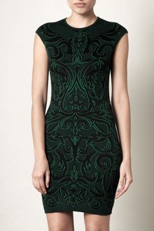 Alexander McQueen Fil Coupé Jacquard Dress - Lyst