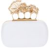 Alexander Mcqueen Knuckleduster Clutch in White - Lyst