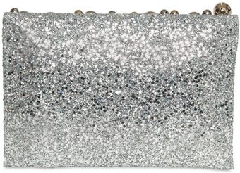 Anya Hindmarch Valorie Bells Glitter Fabric Clutch - Lyst