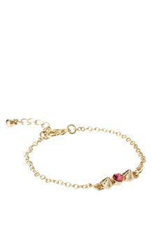 Asos Rose Spike Stone Chain Bracelet - Lyst