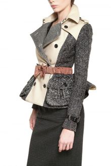 Burberry Prorsum Wool Tweed Double Cotton Twill Jacket - Lyst