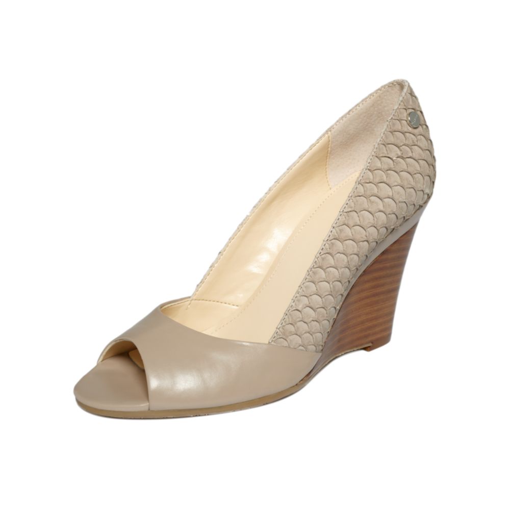 calvin klein taupe heels