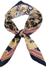 DSquared2 Printed Silk Scarf