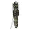 Helmut Lang Cowl Neck Cicadae Dress in Green (olive) - Lyst