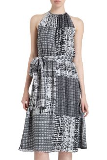 L'Agence Patchwork Print Dress - Lyst