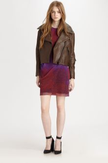 Acne Rita Leather and Shearling Jacket - Lyst