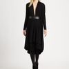 Akris Belted Jersey Dress in Black - Lyst