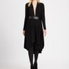 Akris Belted Jersey Dress in Black - Lyst