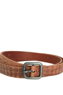Asos Brand Asos Mock Croc Leather Chino Belt - Lyst