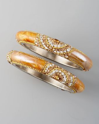 Chamak By Priya Kakkar Beaded Bangle Set - Lyst