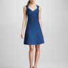 Hervé Léger Aline Bandage Dress in Blue (meridian) - Lyst