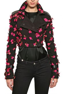 Manish Arora Wool Felt Jacket with Flower Appliqué - Lyst