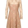 Valentino Lace Tea Dress in Black (gold) - Lyst