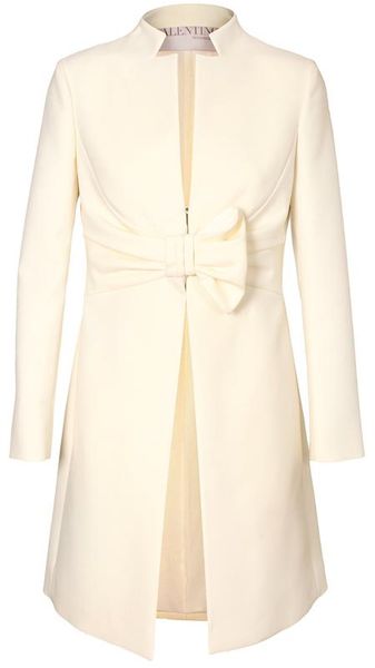 Valentino Technowool Bow Coat - Lyst