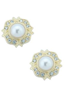 Ziba Bridal Pearl Stud Earrings - Lyst